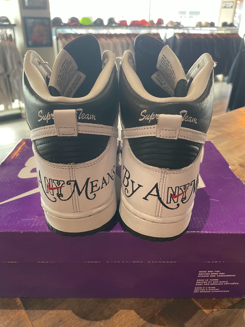 Nike SB Dunk High Supreme By Any Means Black - Size 9