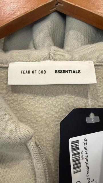 Fear of God Essentials Full Zip Hoodie - L