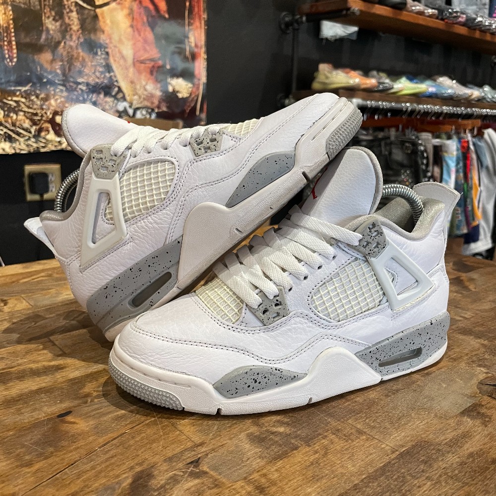 Jordan 4 Retro White Oreo (GS, NO BOX) - Size 5Y
