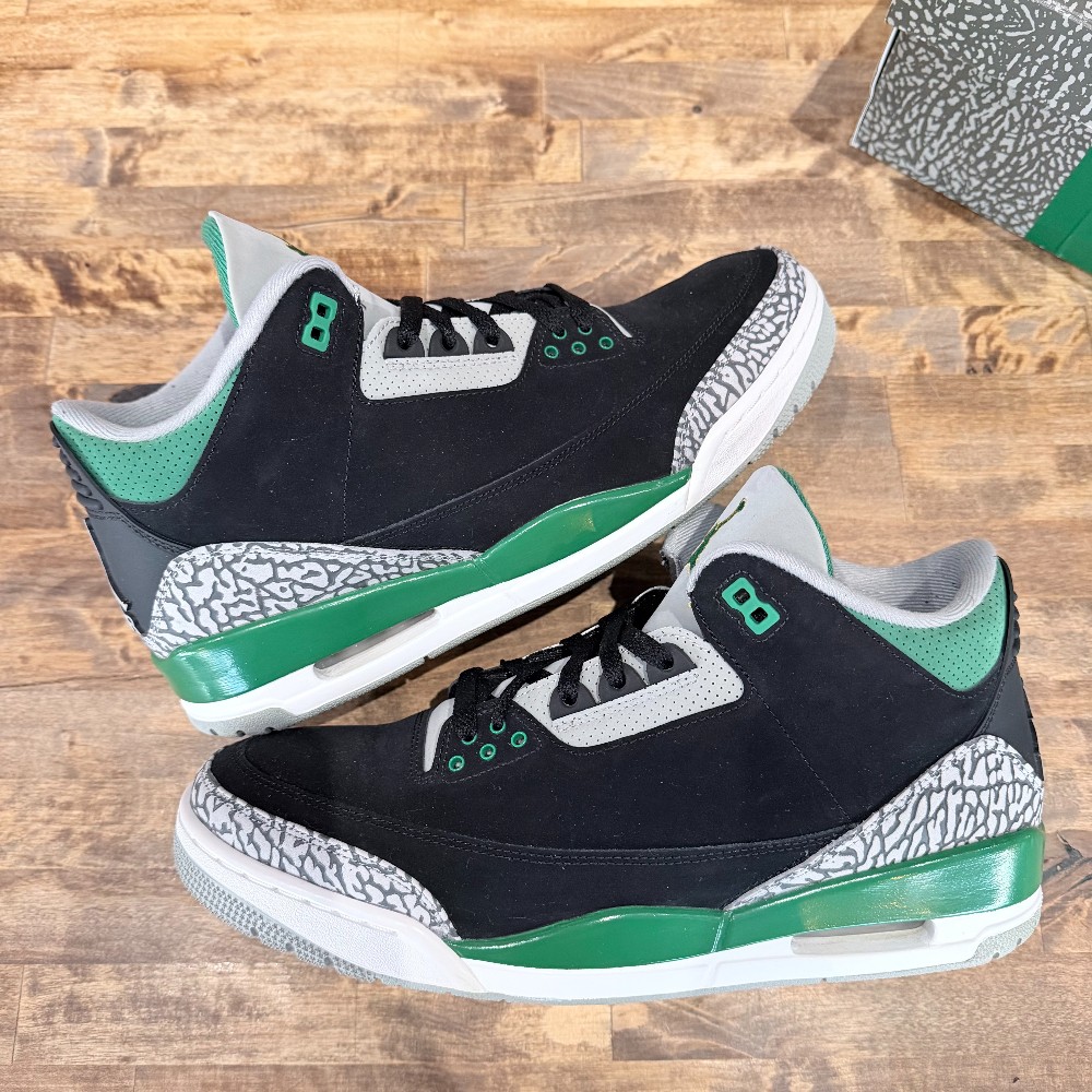 Jordan 3 Retro Pine Green - Size 12