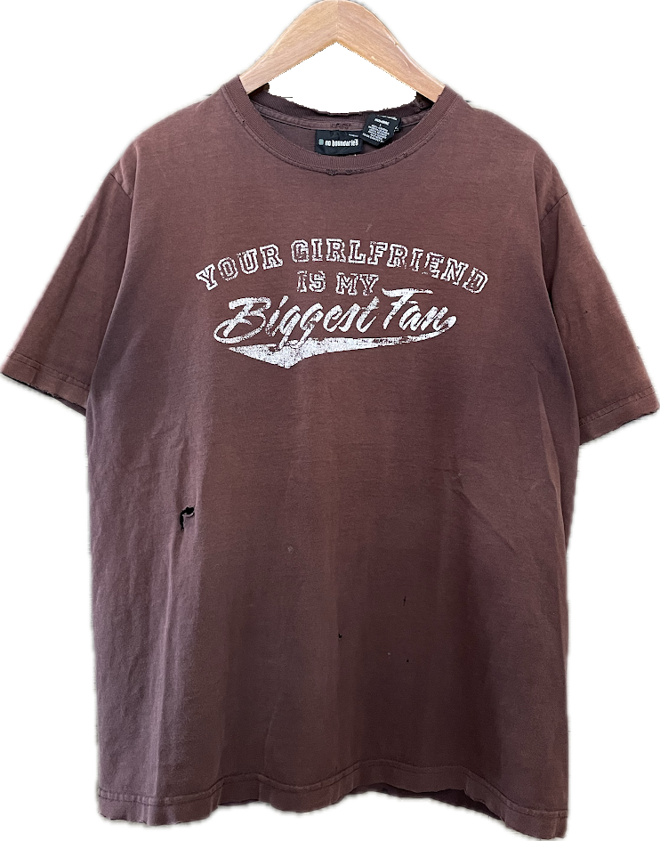 Y2K Your GF Biggest Fan Tee - L