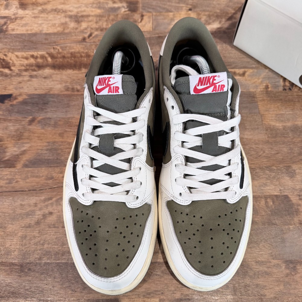 Travis Scott Jordan 1 Low Reverse Olive - Size 10