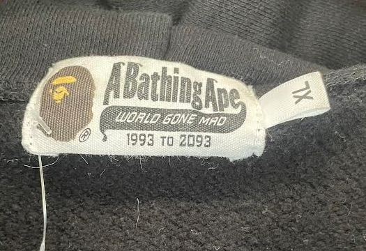 Bape Black Shark Fullzip Hoodie - XL
