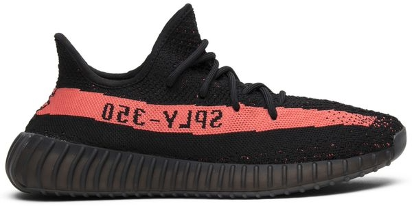 adidas Yeezy 350 V2 Core Black Red - Size 6.5