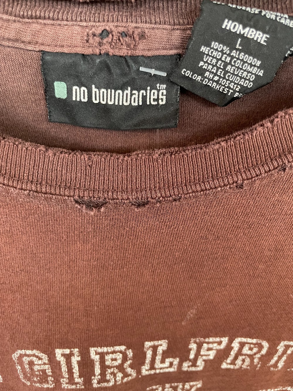 Y2K Your GF Biggest Fan Tee - L