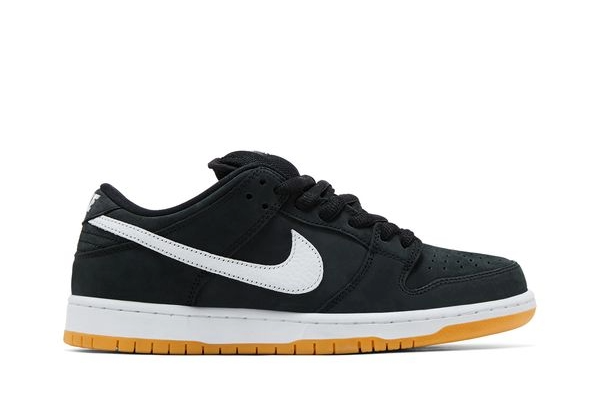 SB Dunk Low Black White Gum - Size 14