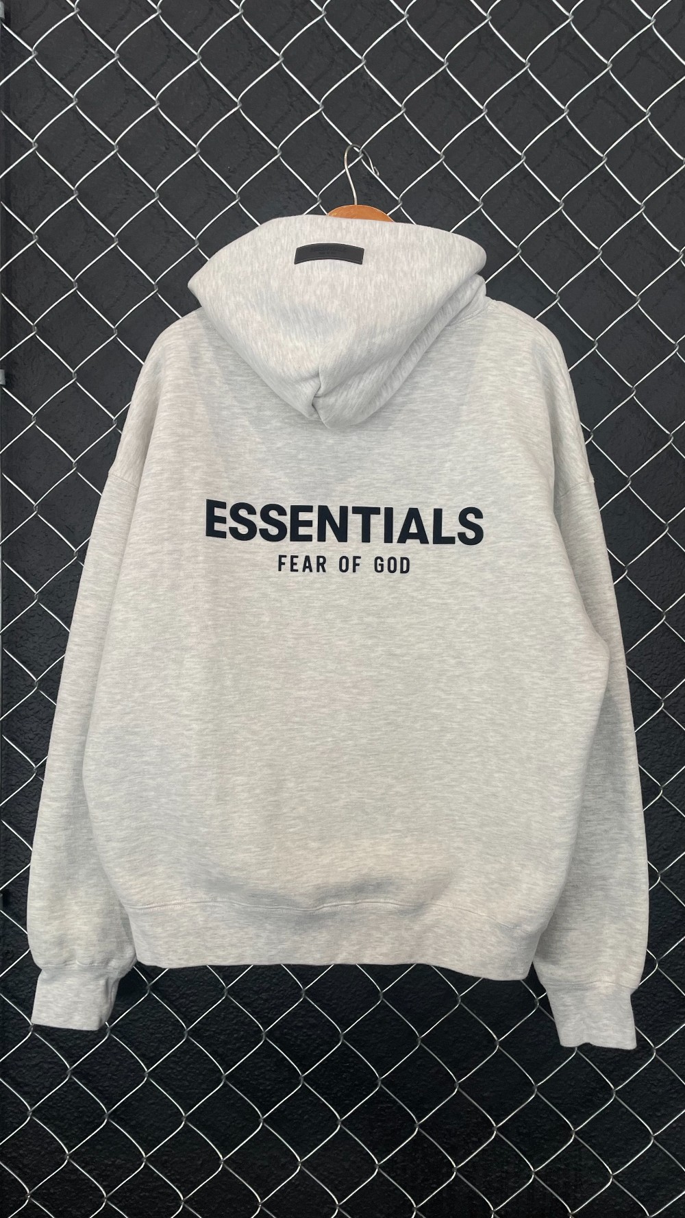 Fear Of God ESSENTIALS Heather Grey Hoodie - M