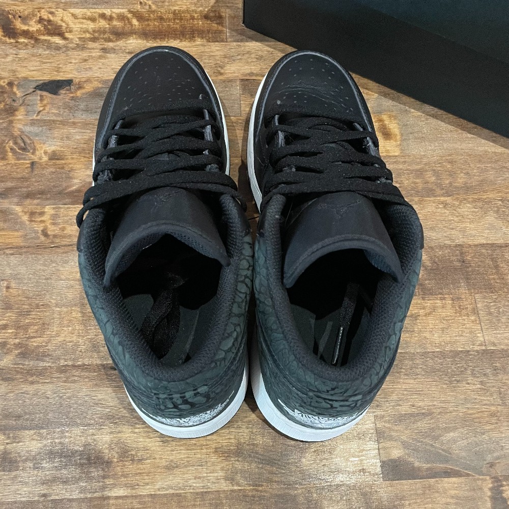 Jordan 1 Low (GS) Black Elephant - Size 6.5Y
