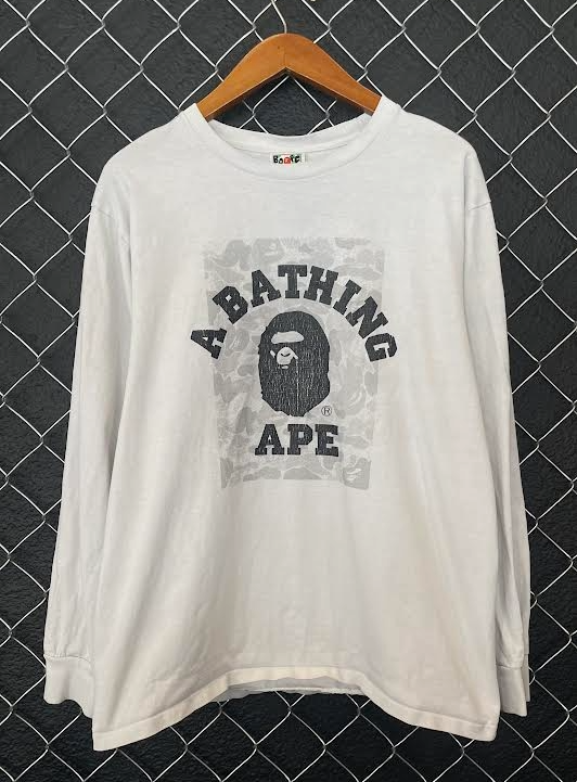 Bape College LS Tee - L