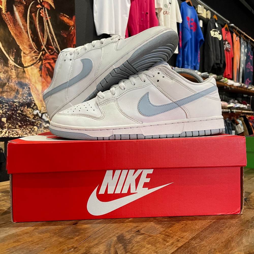 Nike Dunk Low White/Light Armory Blue - Size 10.5