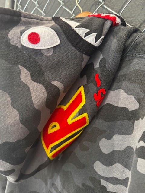 Bape 1st Camo PONR Shark Ful Zip Hoodie - XXL