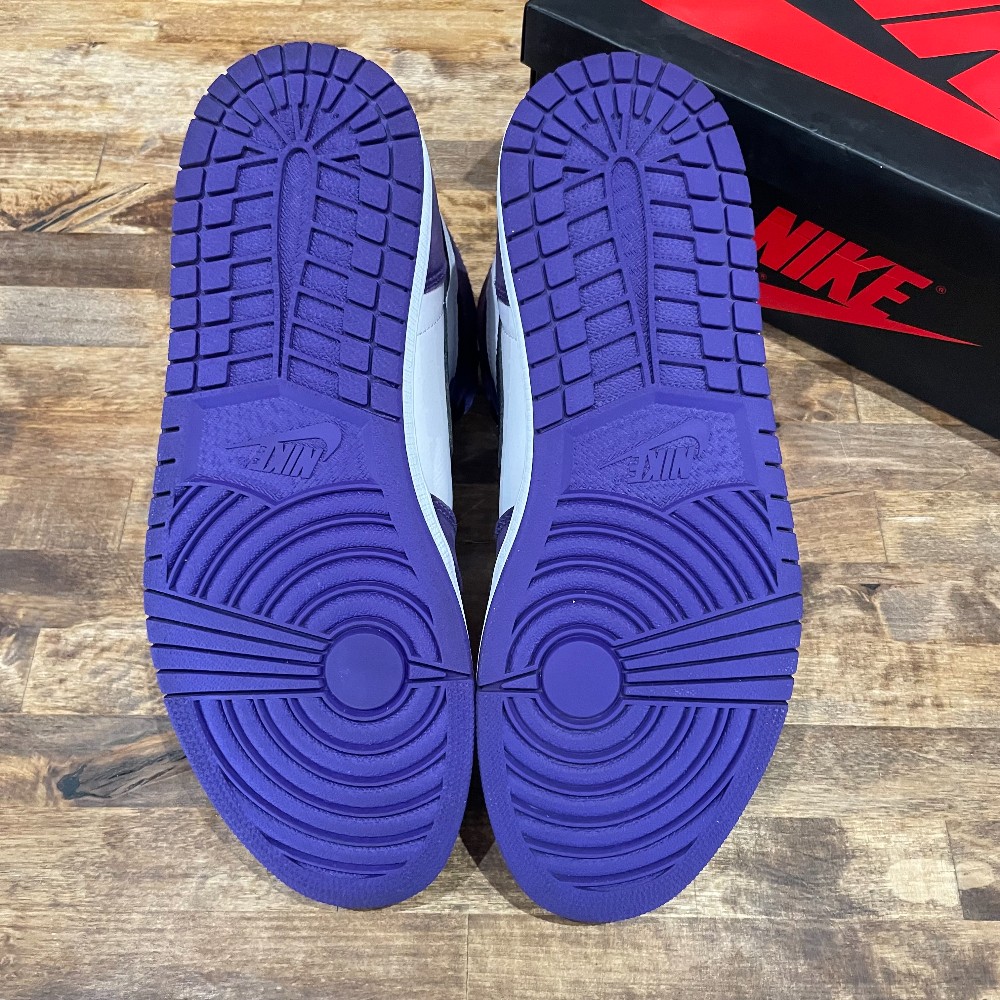 Jordan 1 Retro Court Purple (Customized) - Size 11