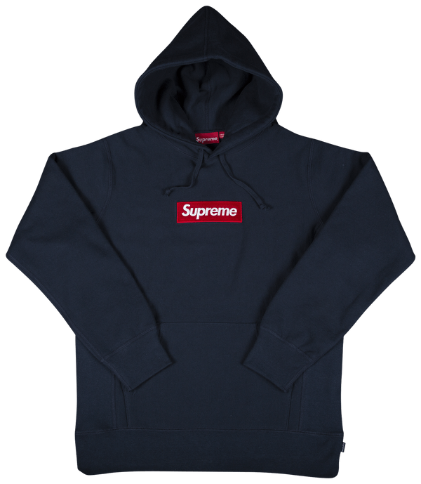 Supreme FW25 Box Logo Hoodie Navy - M