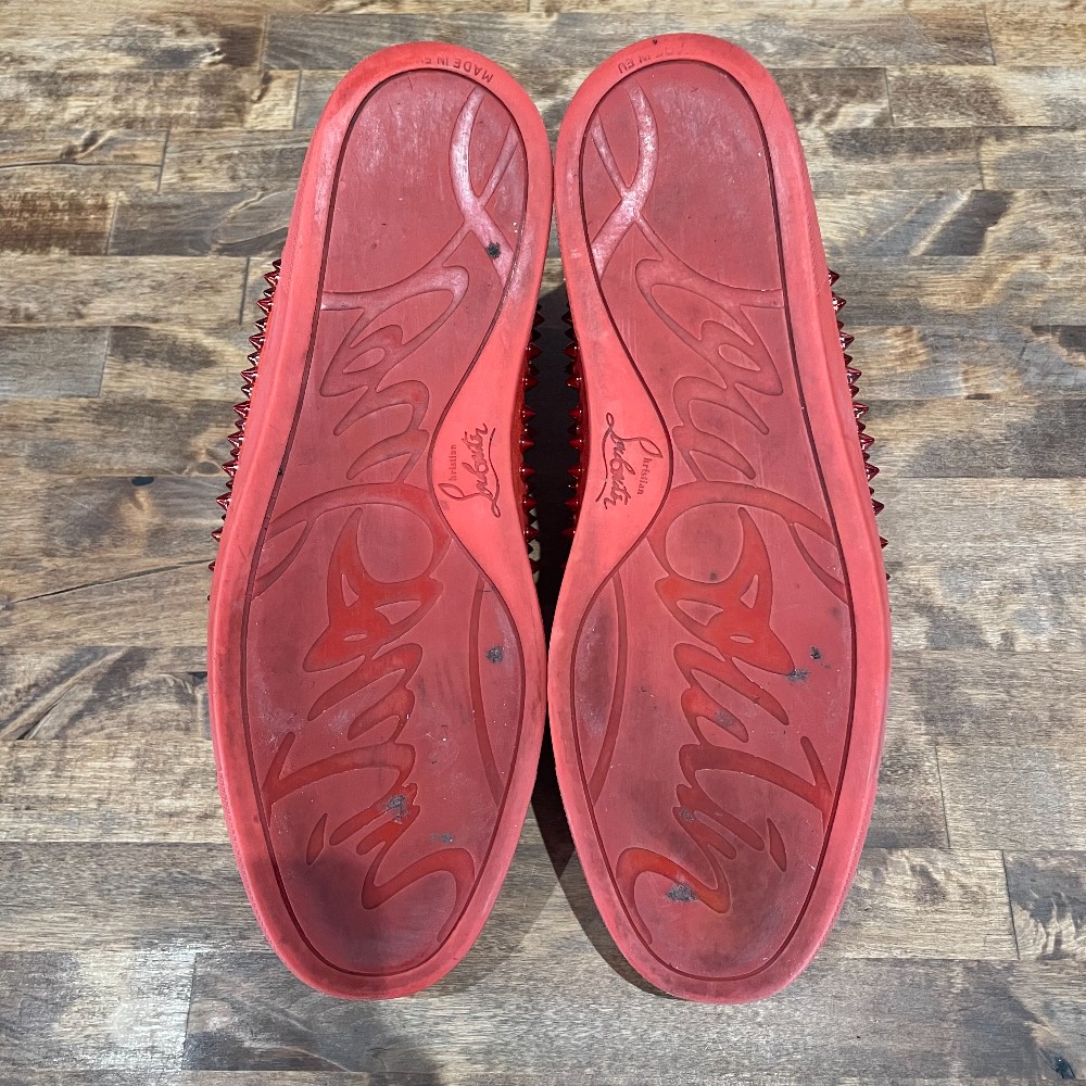 Christian Louboutin Red Suede High Top (NO BOX) - Size 44
