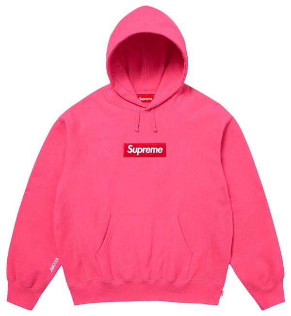 Supreme FW25 Box Logo Magenta Hoodie - XL