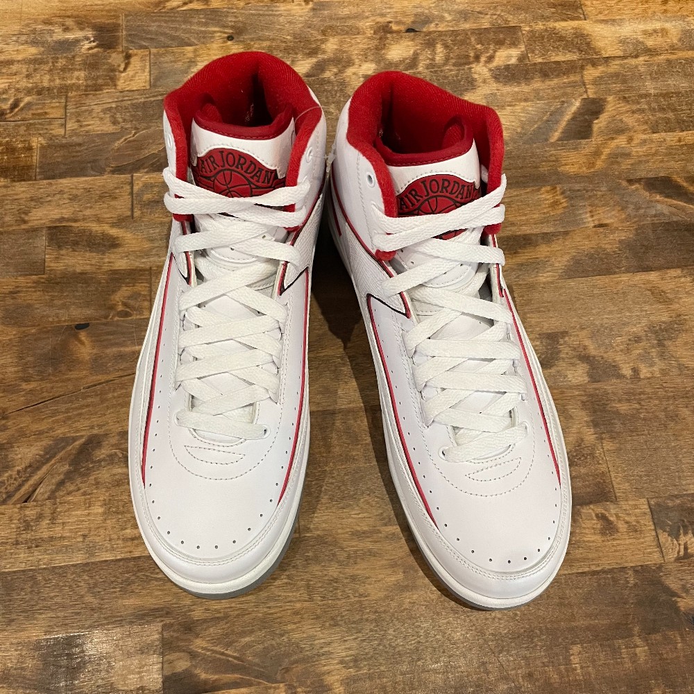 Jordan 2 Retro 2014 Sample White Red (NO BOX) - Size 9