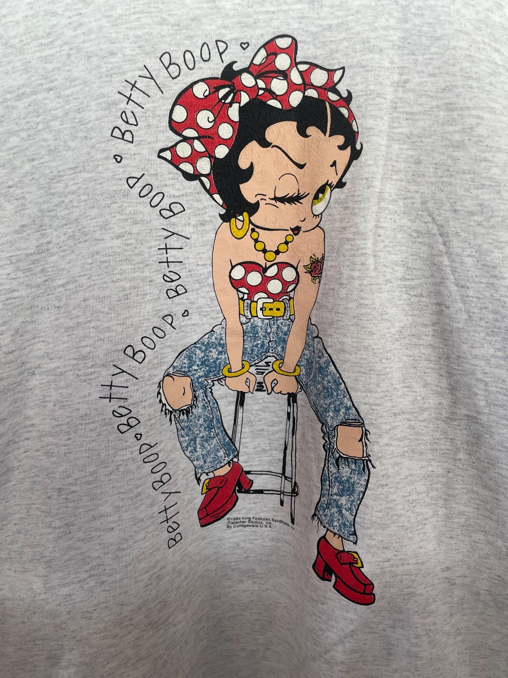 1994 Betty Boop Bar Stool Tee - L