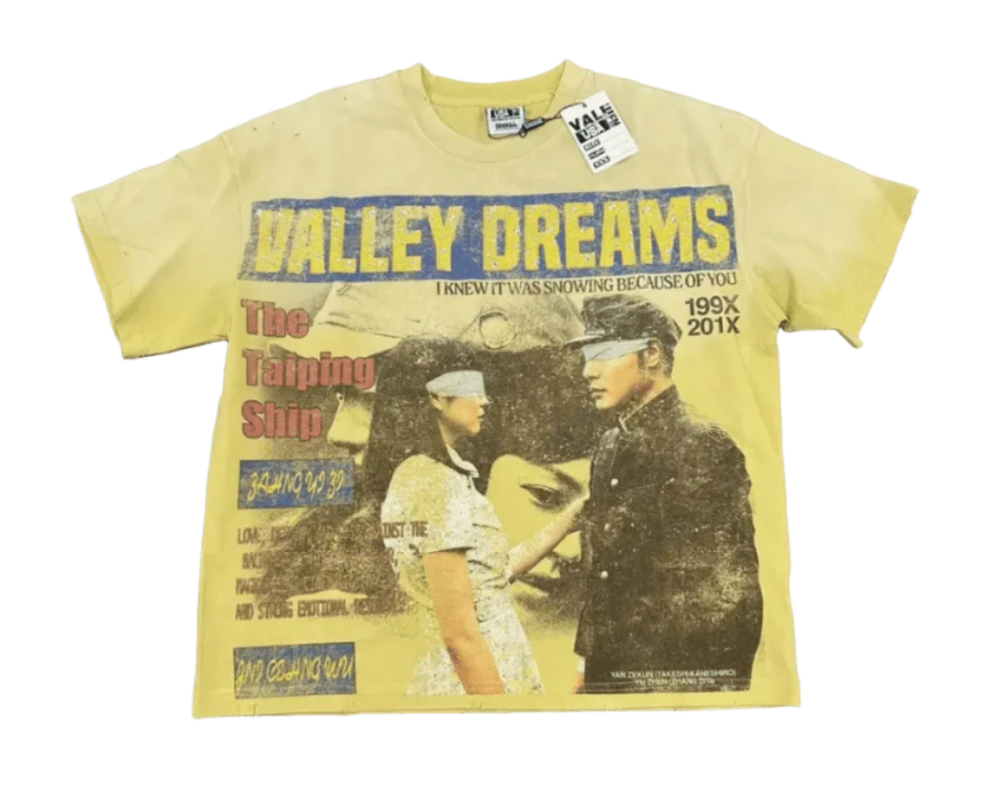 Vale Forever Yellow the Cross Bling Tee - L