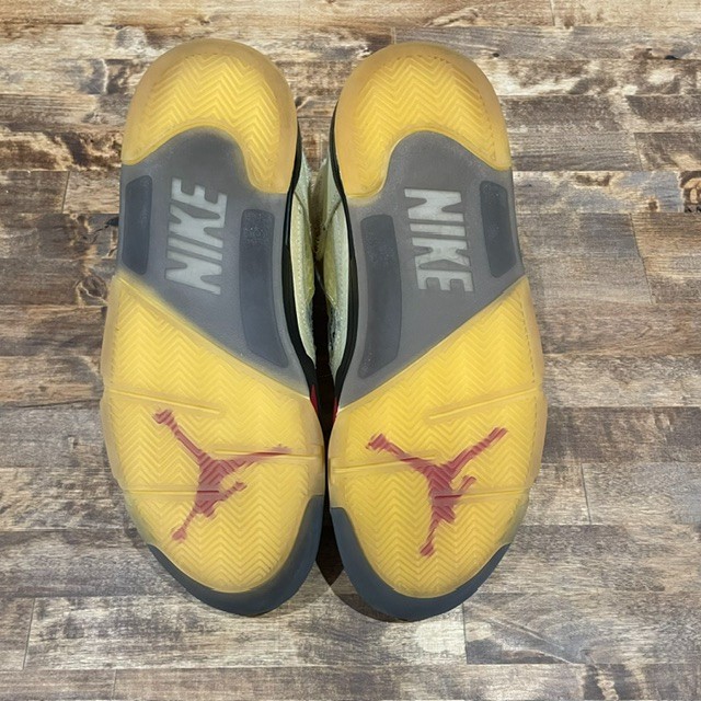 Off-White x Jordan 5 Retro Sail (No Box) - Size 9.5