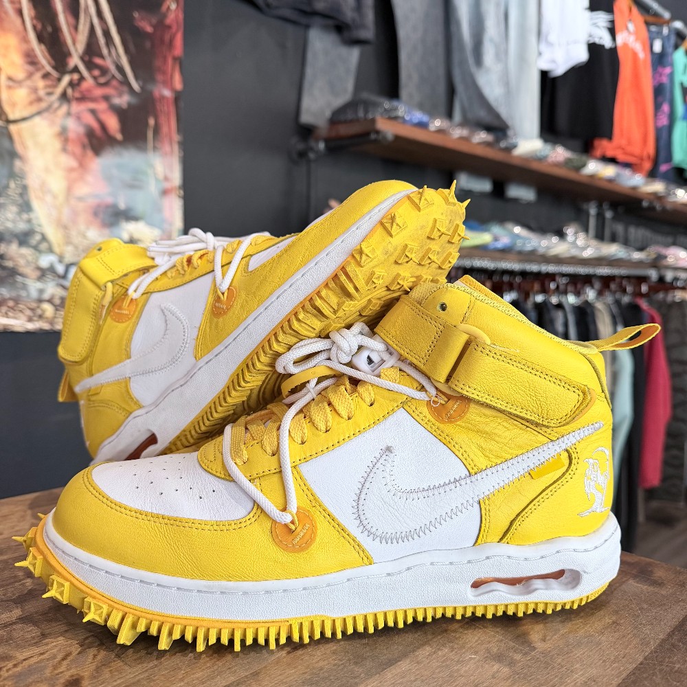 Off-White Air Force 1 Mid Varsity Maize (No Box) - Size 10.5