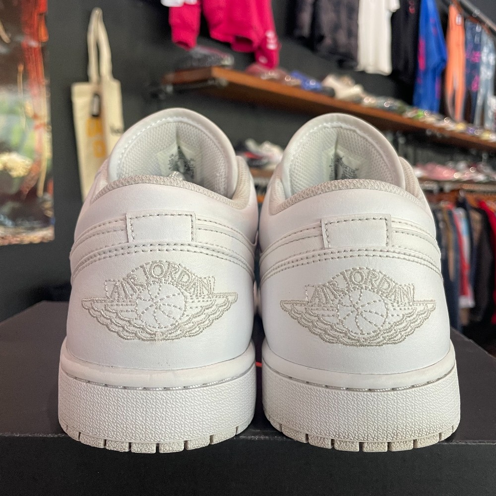 Jordan 1 Low Triple White - Size 10.5
