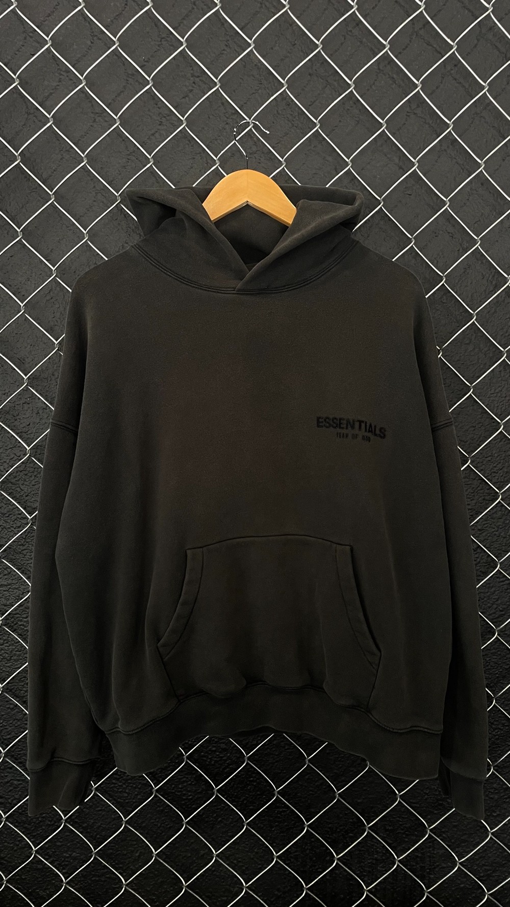 Fear Of God ESSENTIALS Black Core Collection Hoodie - M