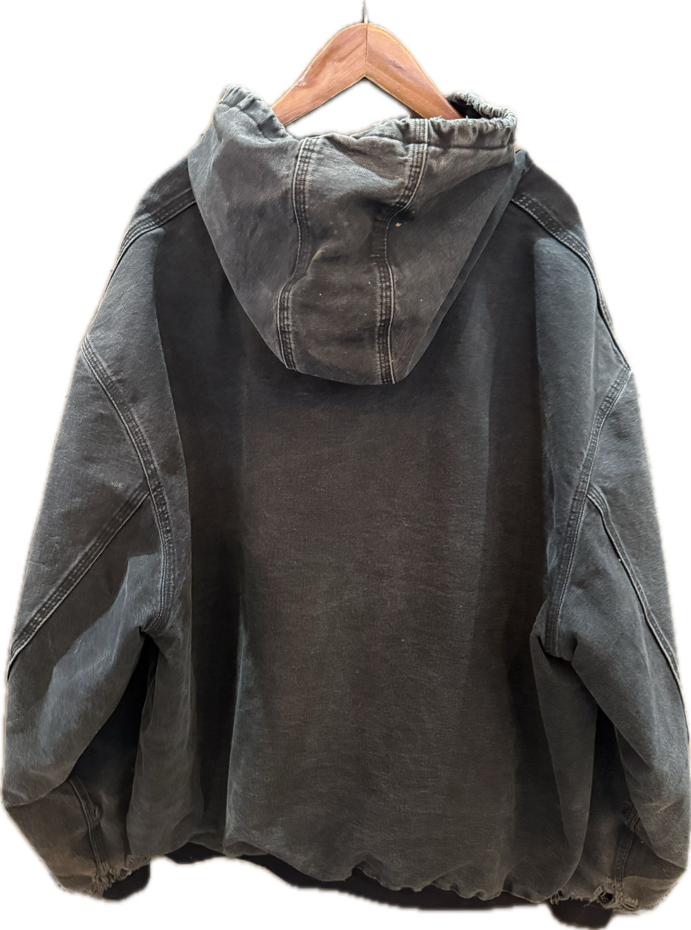 Y2K Carhartt Black Faded Carhartt Jacket - XL