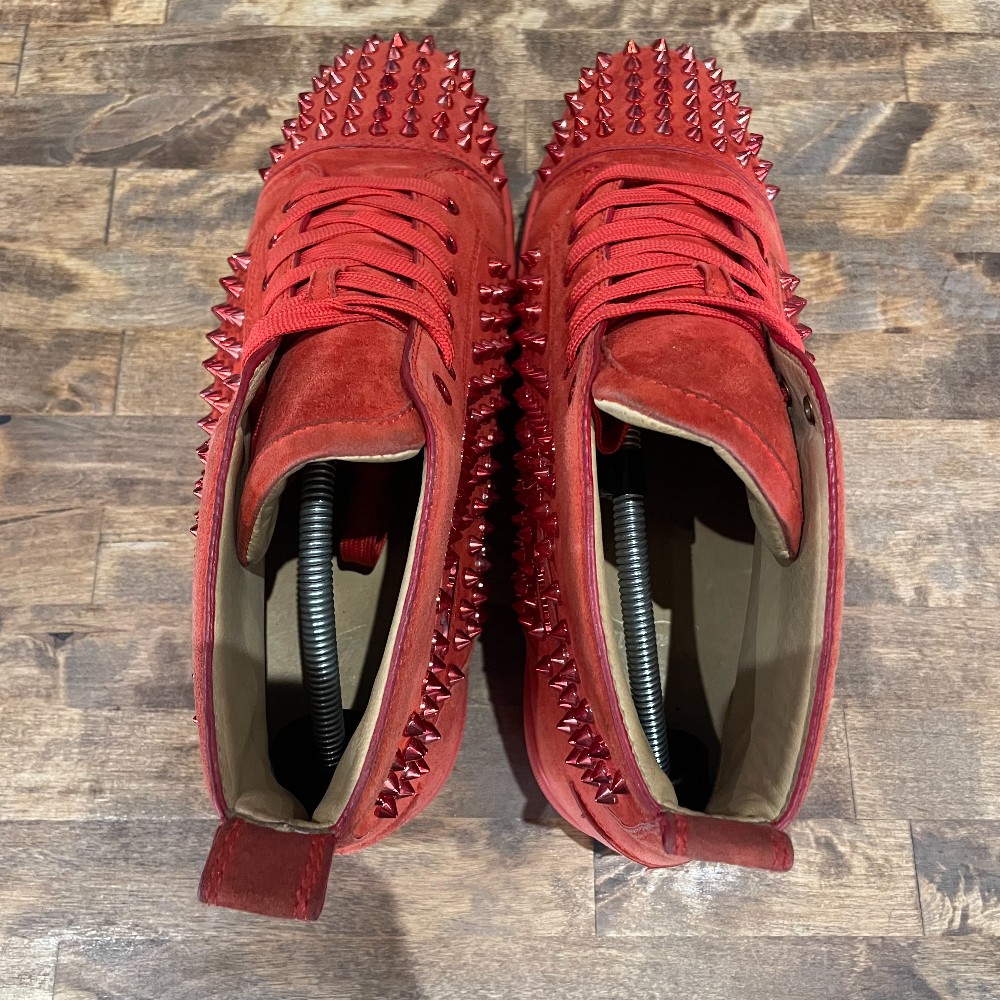 Christian Louboutin Red Suede High Top (NO BOX) - Size 44
