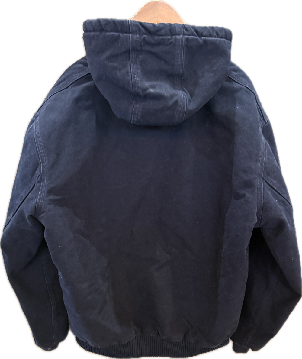 Carhartt Denim Hooded Duck Jacket Navy - L