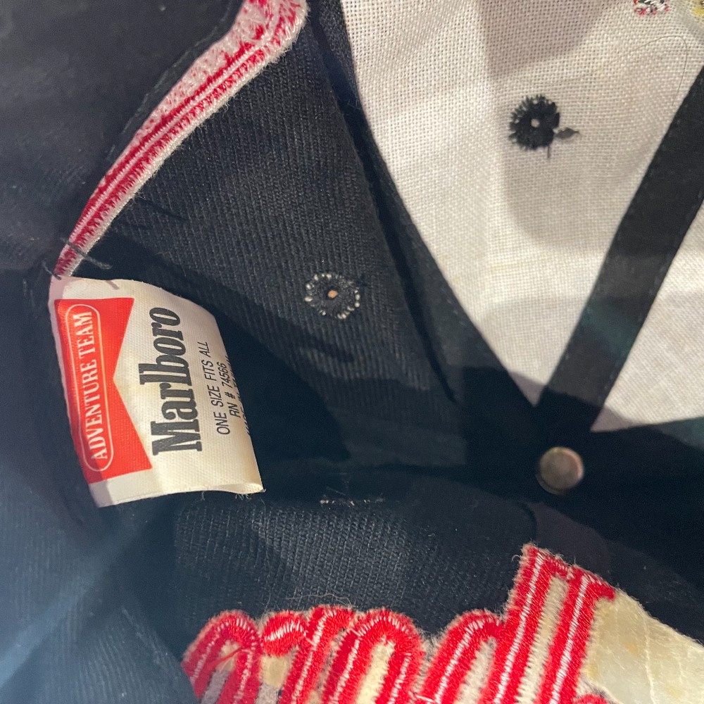 90s Marlboro Adventure Team Lizard Rock Strapback Hat