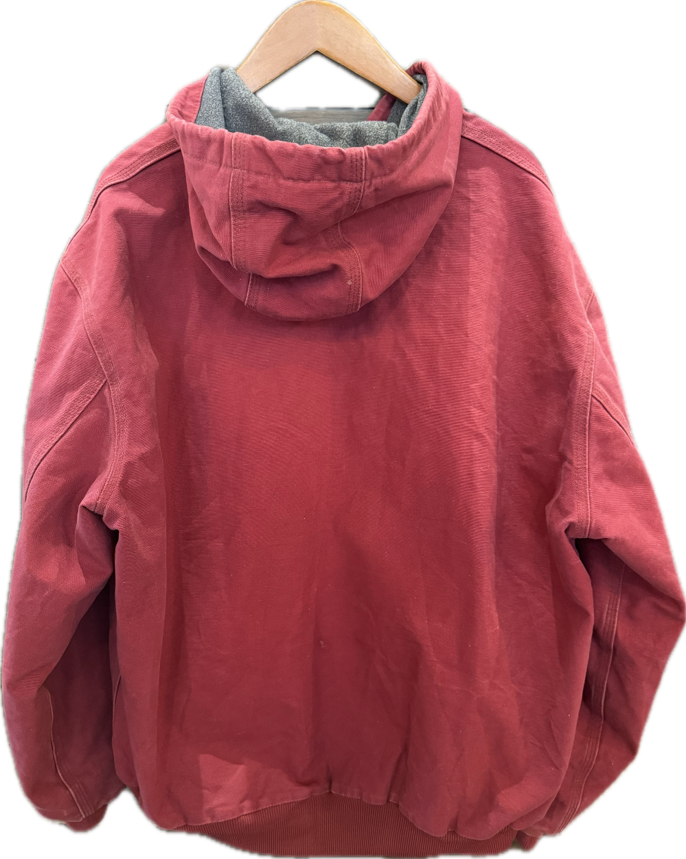 2005 Carhartt Dark Red Flannel Lined Jacket - XL