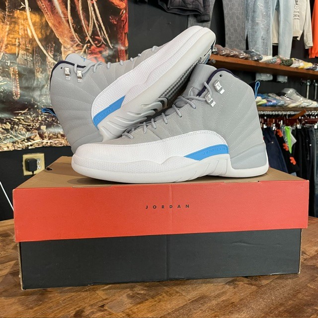 Jordan 12 Grey University Blue - Size 11