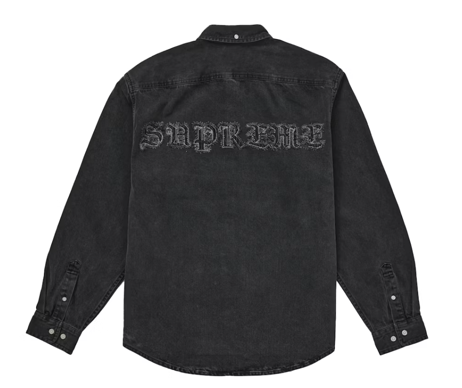 FW21 Supreme Applique Denim Shirt - M