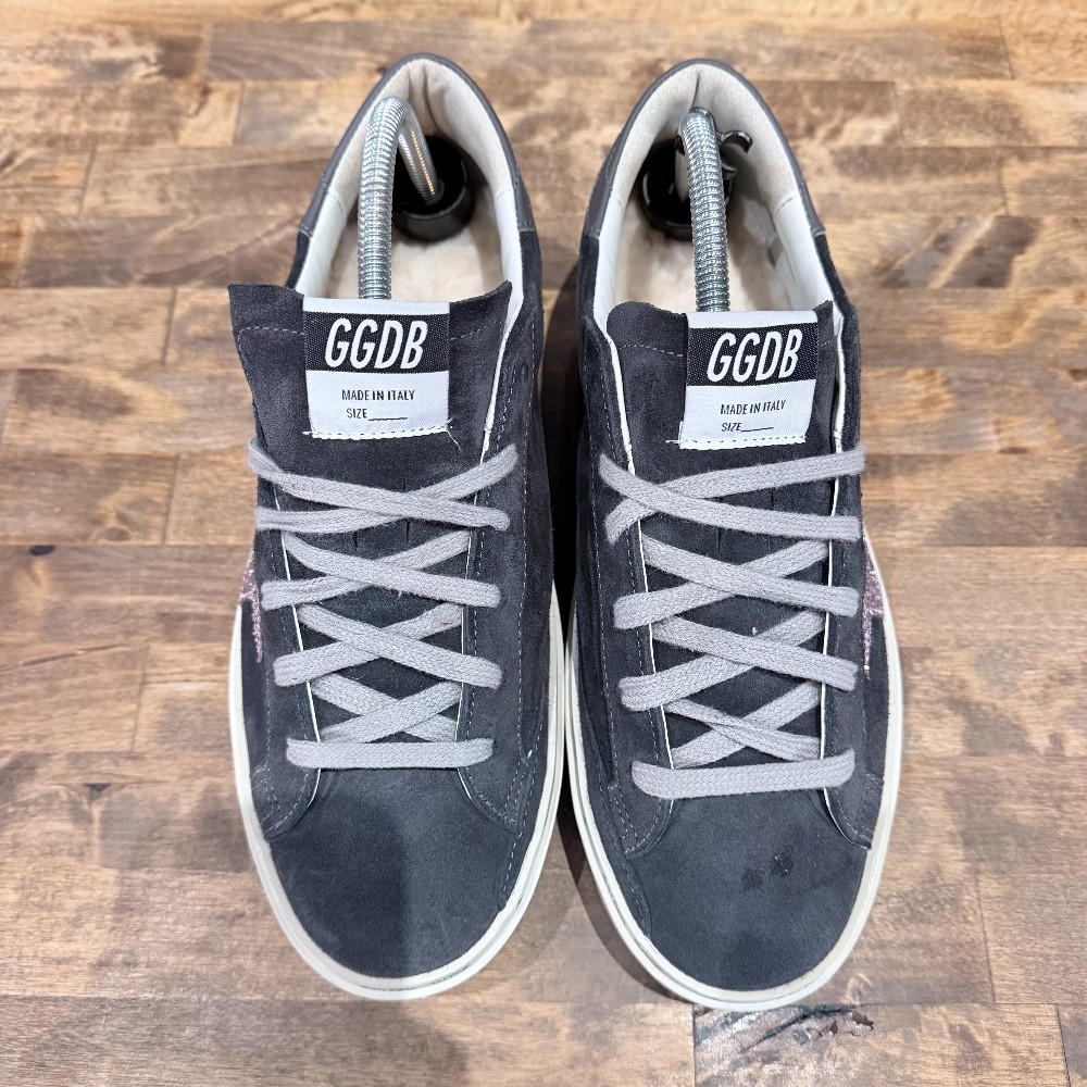 Golden Goose Hi Star Black Suede (No Box) - Size 40