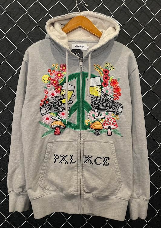 Palace SS21 Hippy Salute Fullzip Hoodie - M