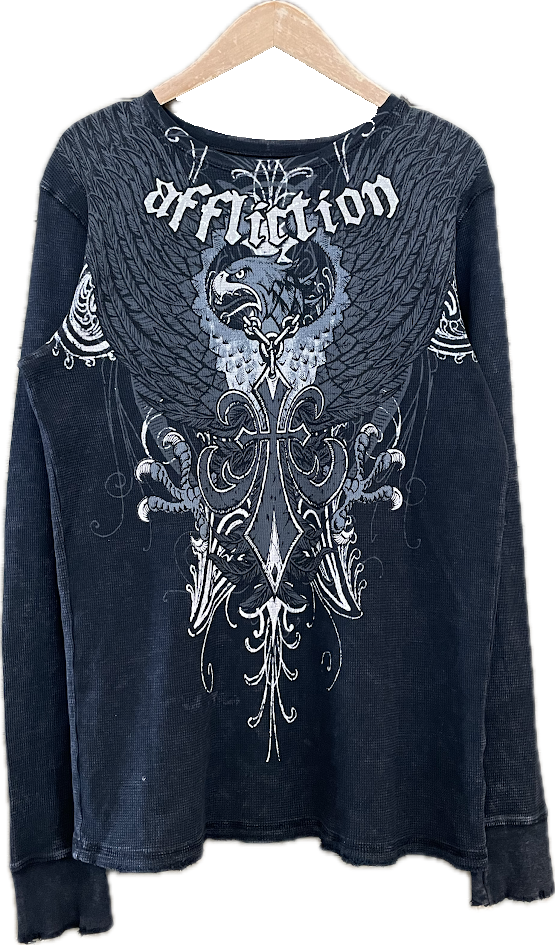 Y2K Affliction Eagle L/S Thermal - M