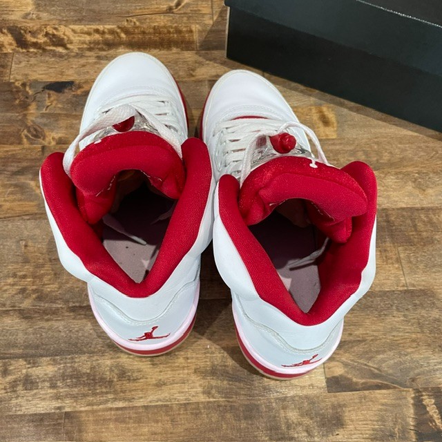 Jordan 5 Retro GS White Pink Red - Size 6Y