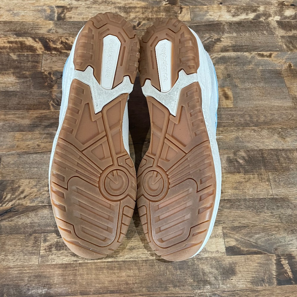 New Balance 550 White/University Blue/Gum (No Box) - Size 10