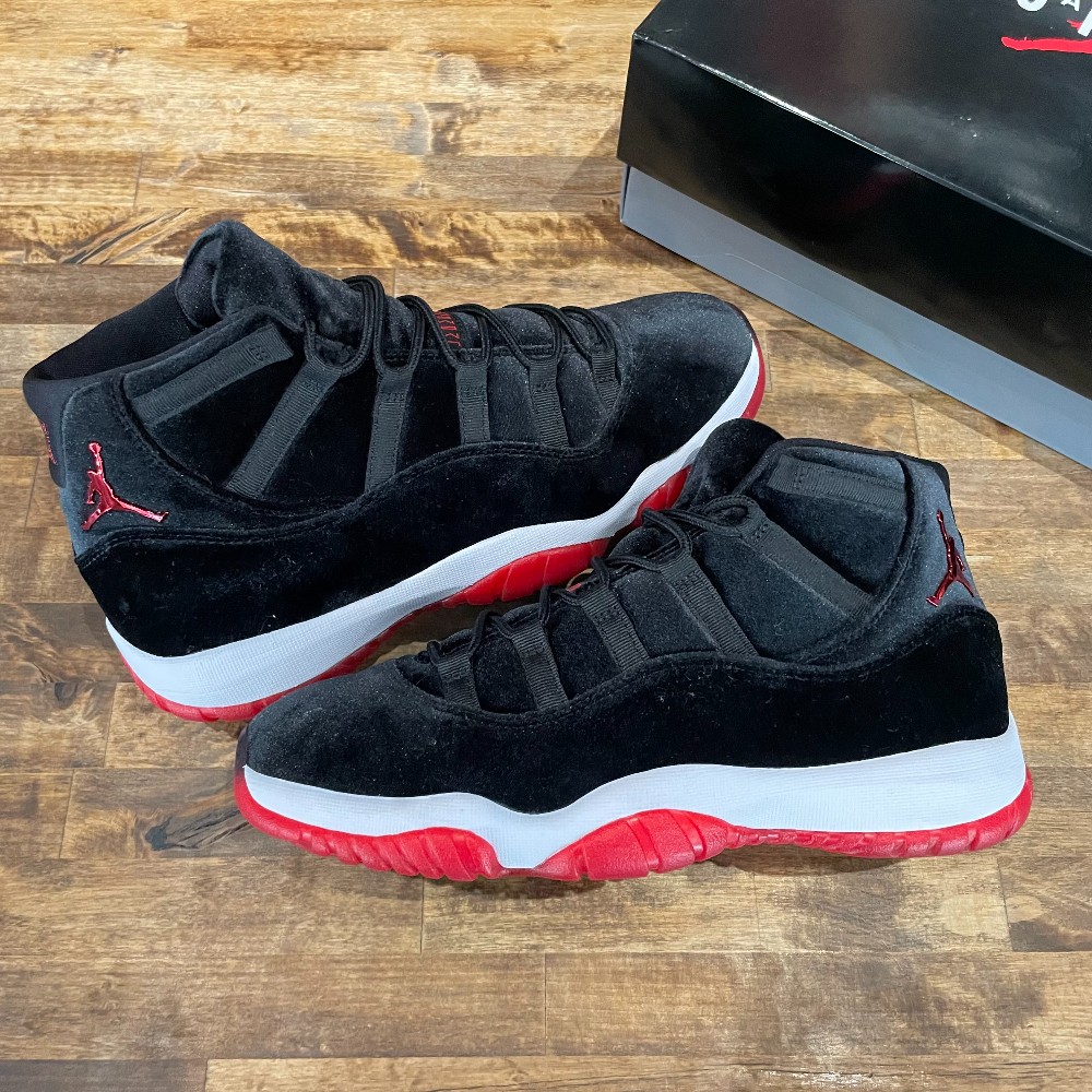 Jordan 11 Retro Bred Velvet - Size 11.5W