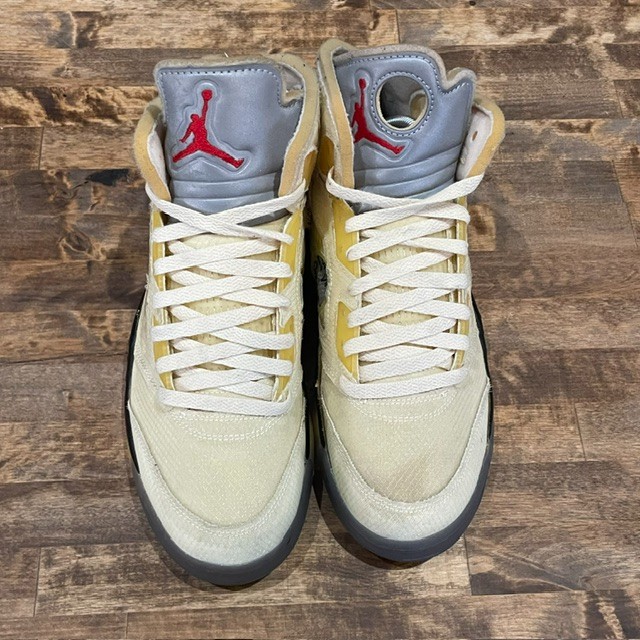 Off-White x Jordan 5 Retro Sail (No Box) - Size 9.5