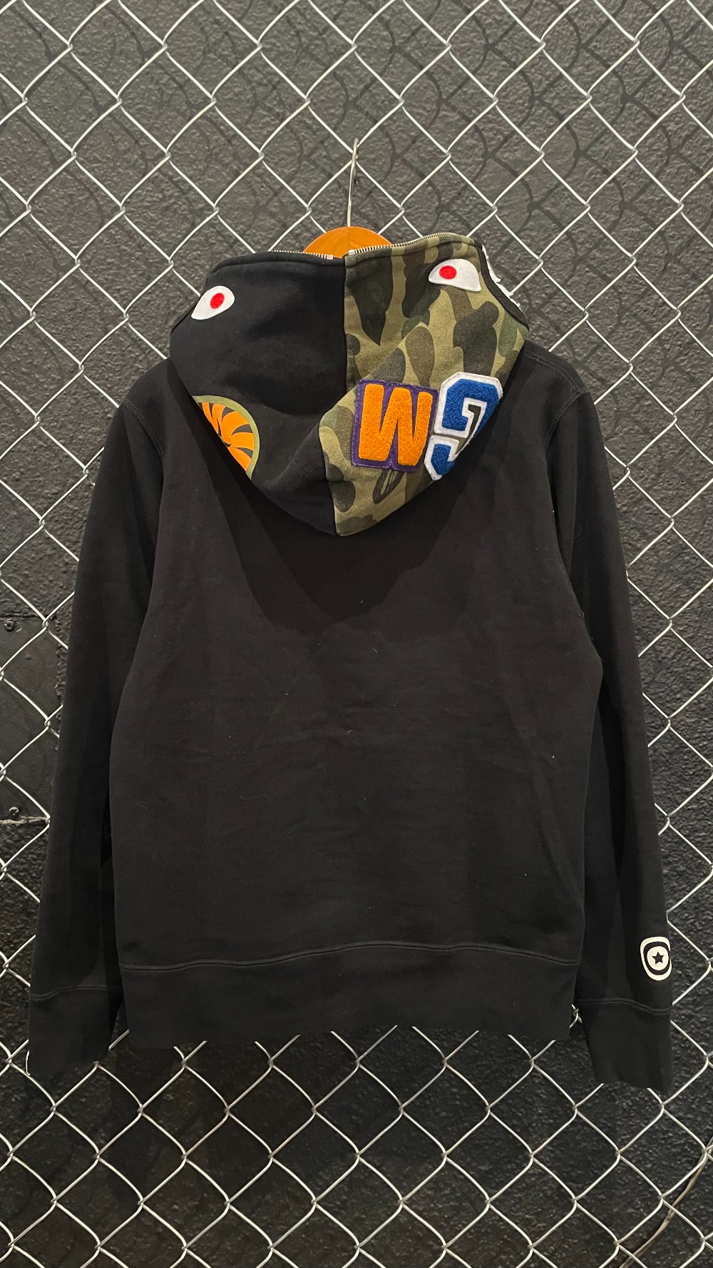 Bape 1st Camo Hood Shark Fullzip Hoodie - S