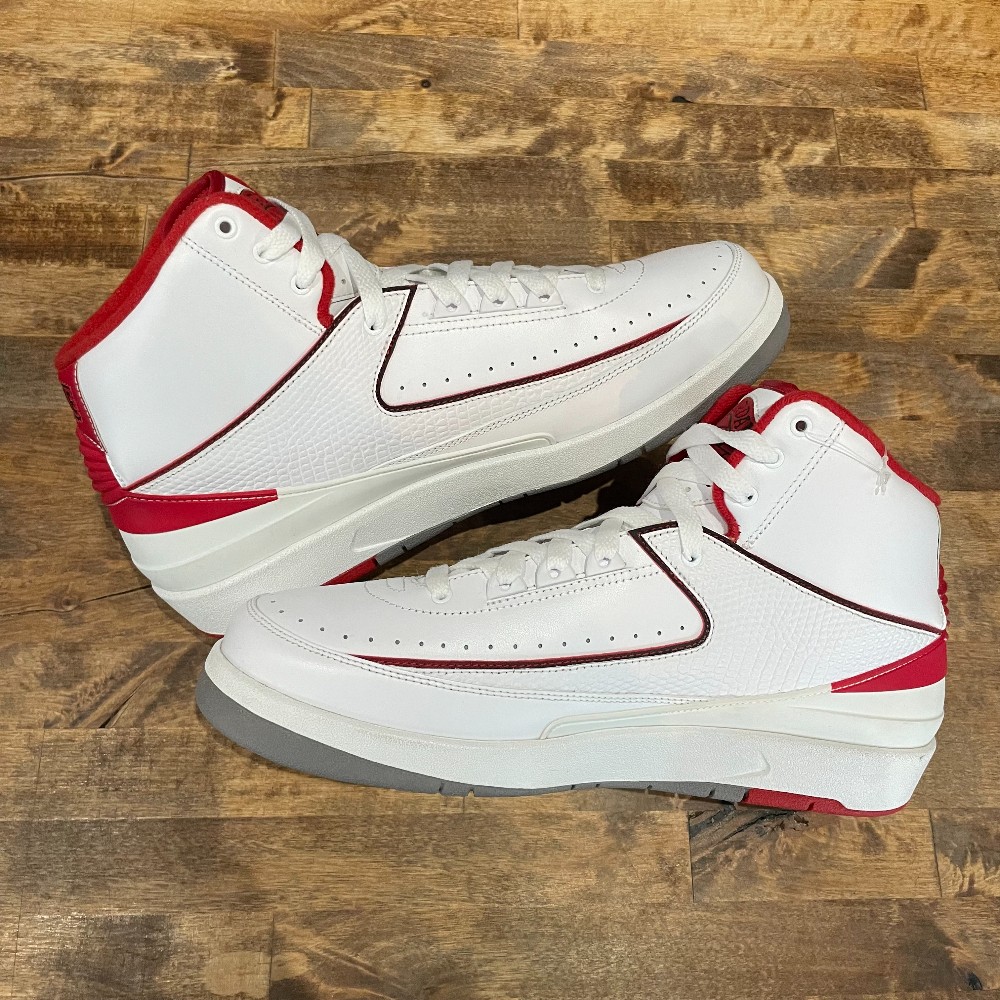 Jordan 2 Retro 2014 Sample White Red (NO BOX) - Size 9