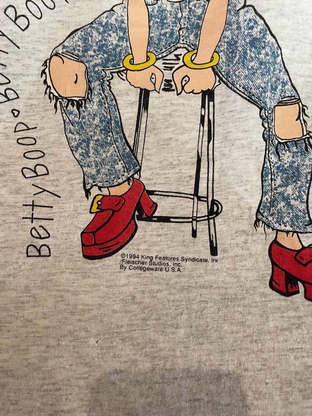 1994 Betty Boop Bar Stool Tee - L