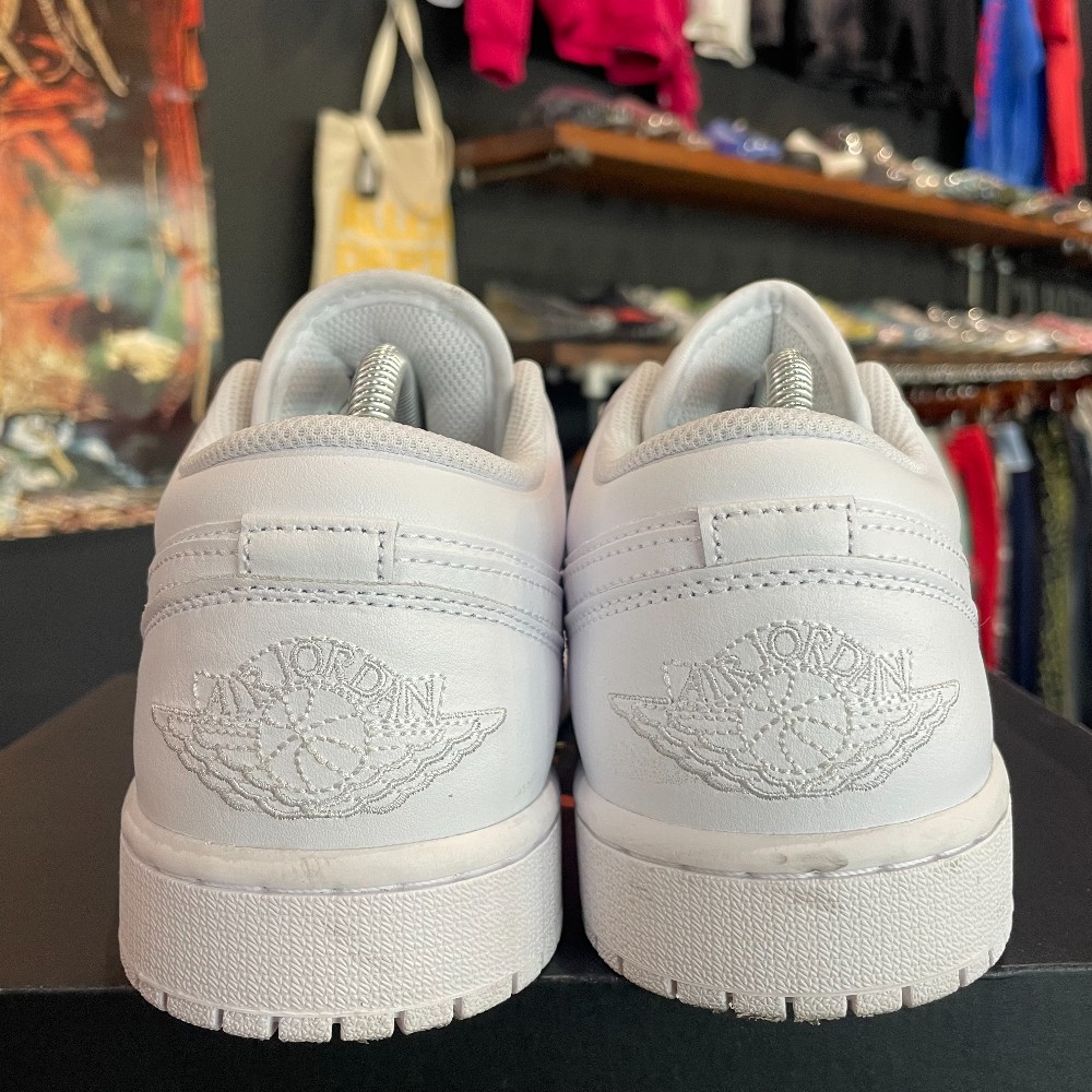 Jordan 1 Low Triple White - Size 9