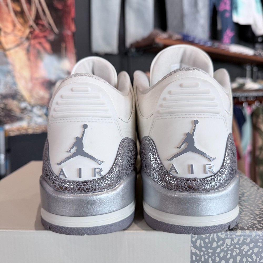 Jordan 3 Retro Sail Cement Grey (Women's) - Size 12W