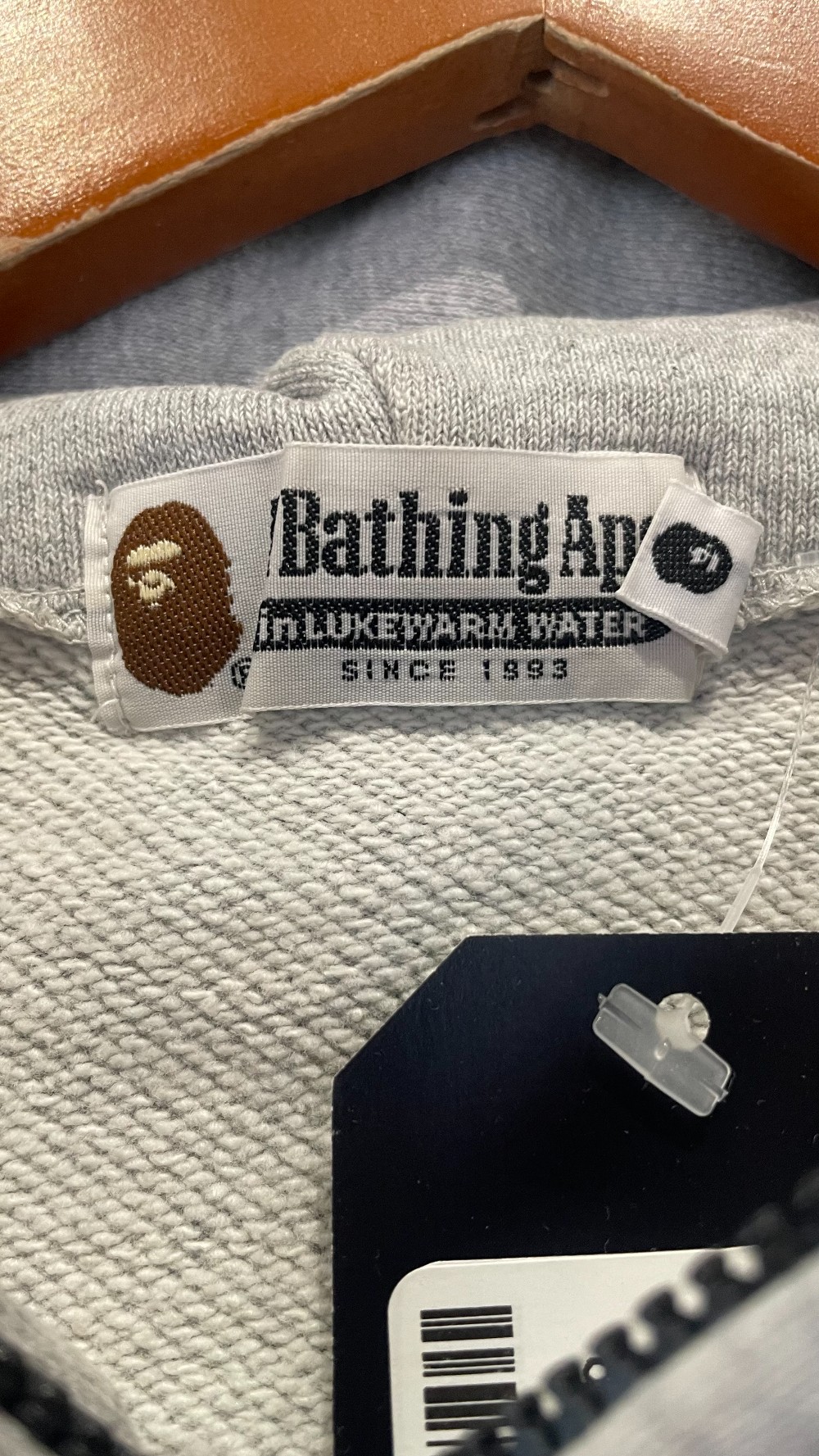 Bape 2010 2nd Shark Fullzip Hoodie Grey - M