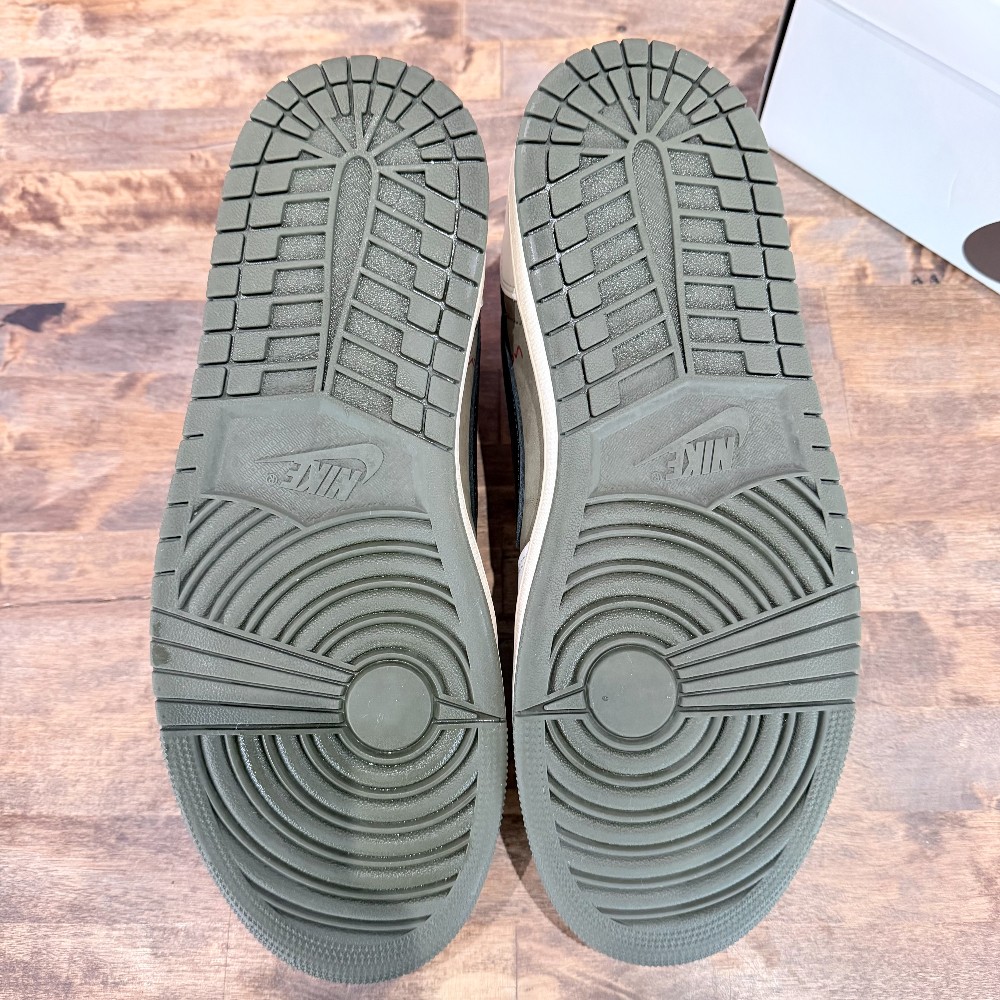 Travis Scott Jordan 1 Low Reverse Olive - Size 10