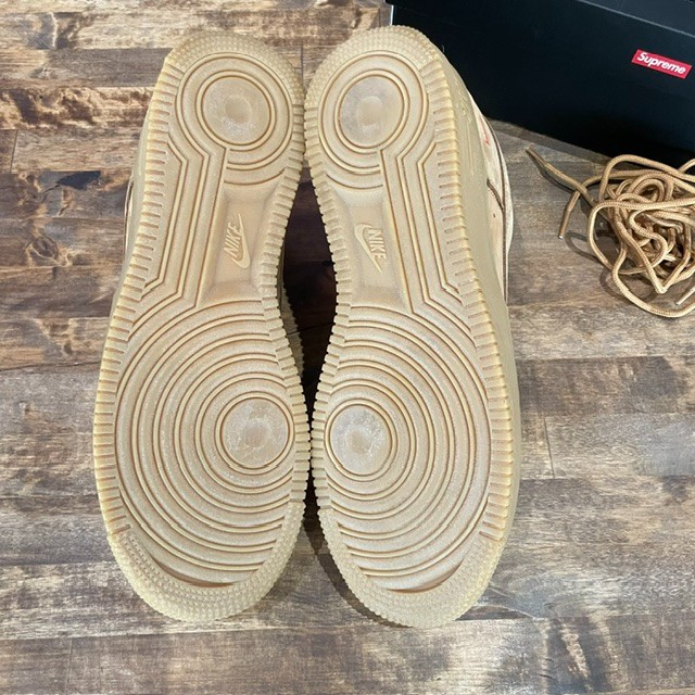 Supreme Air Force 1 Low Flax - Size 9.5