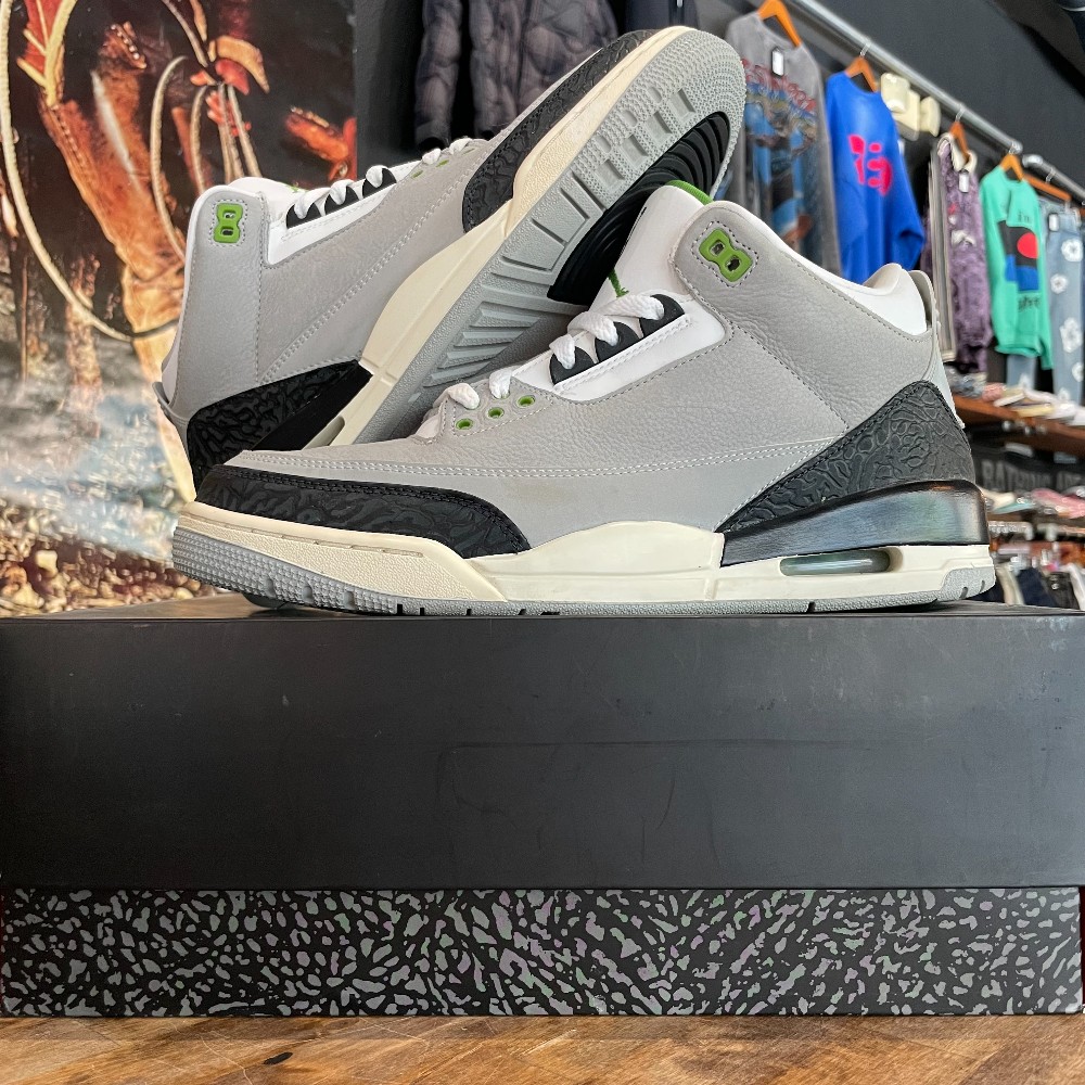 Jordan 3 Retro Chlorophyll - Size 10