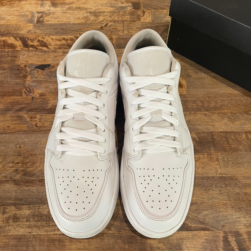Jordan 1 Low Triple White - Size 10.5
